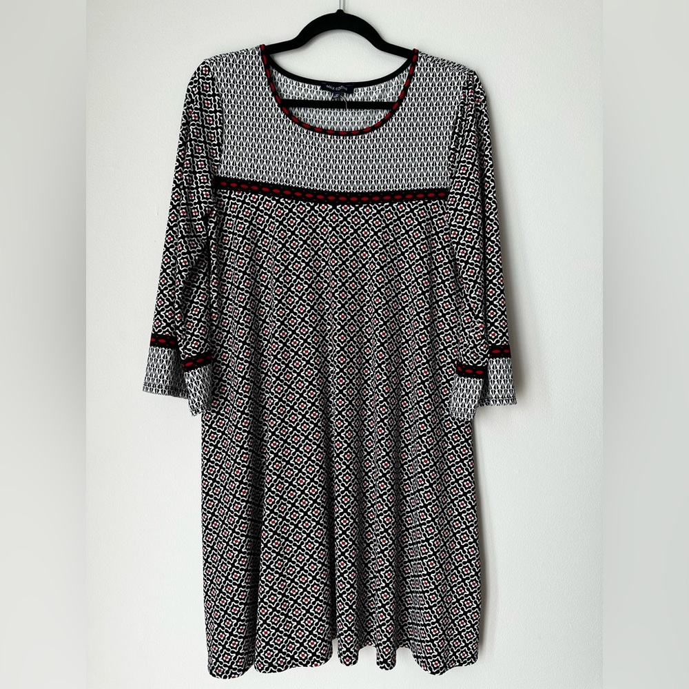 Max Studio Trapeze Multicolored Cocktail Dress Size Medium